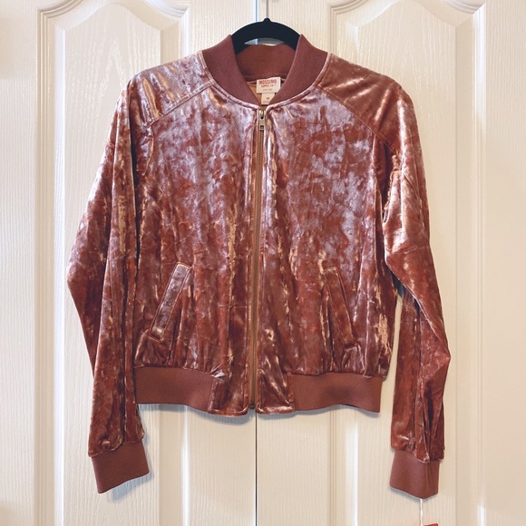 Mossimo Supply Co. Jackets & Blazers - Bomber Jacket Plush Plum Mossimo size XS